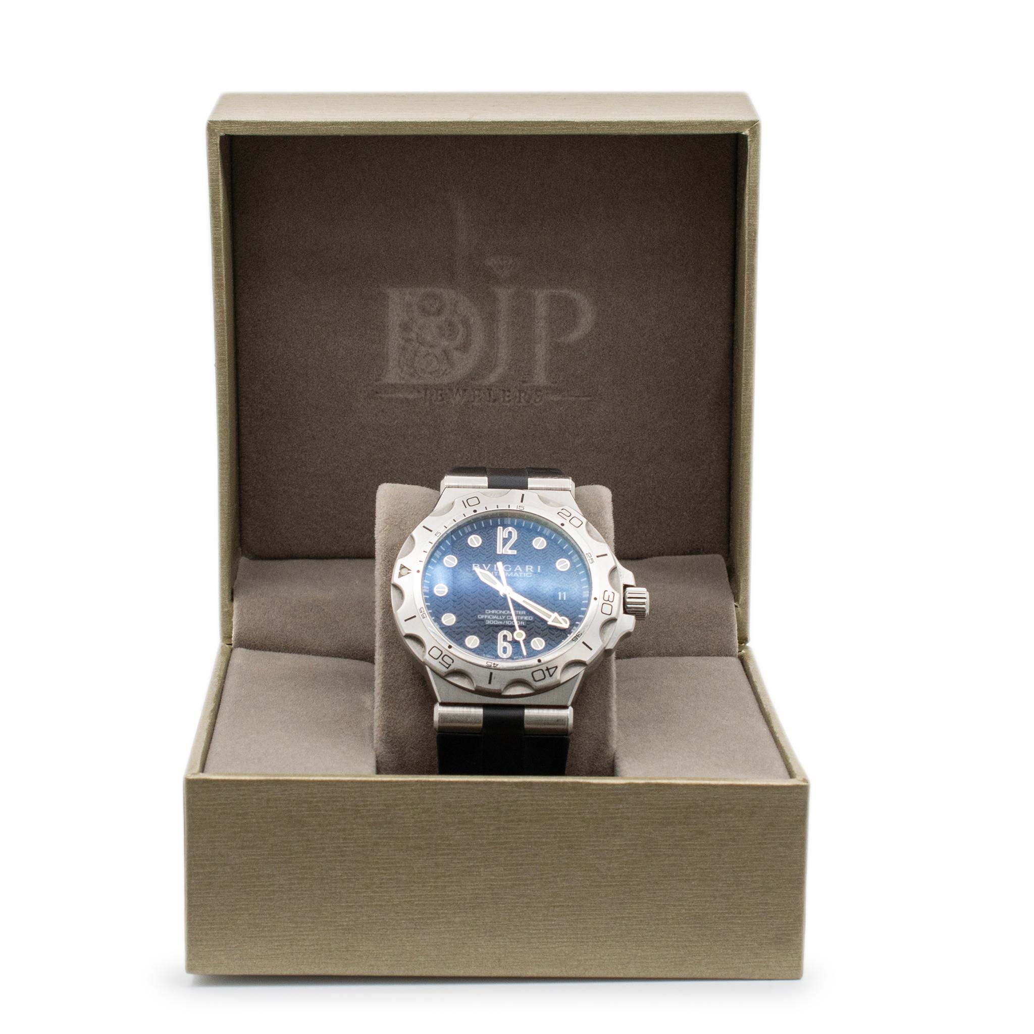 Bvlgari Diagono Scuba Aqua Chronometer Dp42ssd 42MM Edelstahl Herrenuhr 7