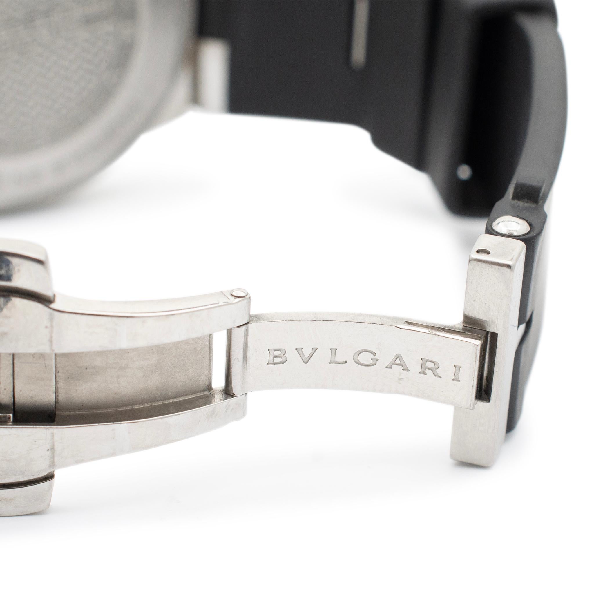 Bvlgari Diagono Scuba Aqua Chronometer Dp42ssd 42MM Edelstahl Herrenuhr 4