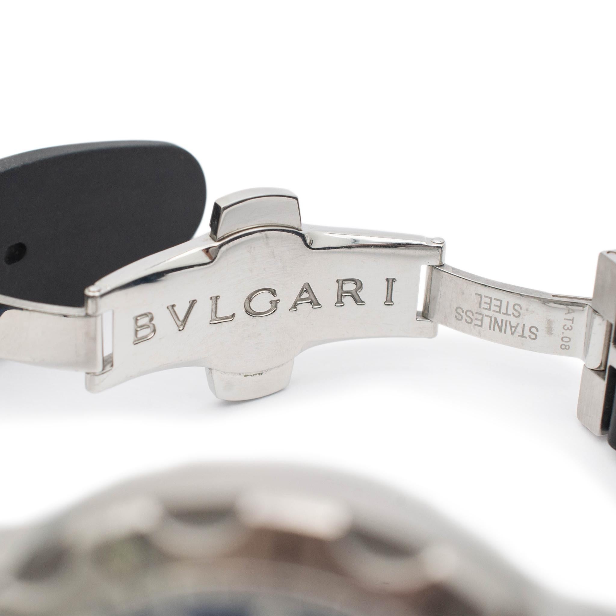 Bvlgari Diagono Scuba Aqua Chronometer Dp42ssd 42MM Edelstahl Herrenuhr 6