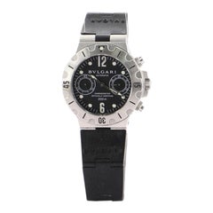 Bvlgari Diagono Scuba Chronograph Automatic Watch Stainless Steel and Rubber 38