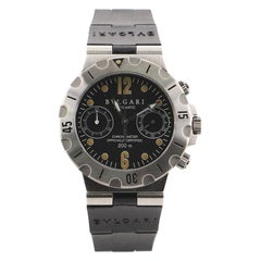 Bvlgari Diagono Scuba Chronograph Automatic Watch Stainless Steel and Rubber 38