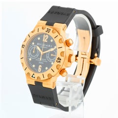 Bvlgari Diagono Scuba Chronograph Men's Yellow Gold Watch SC 38 G