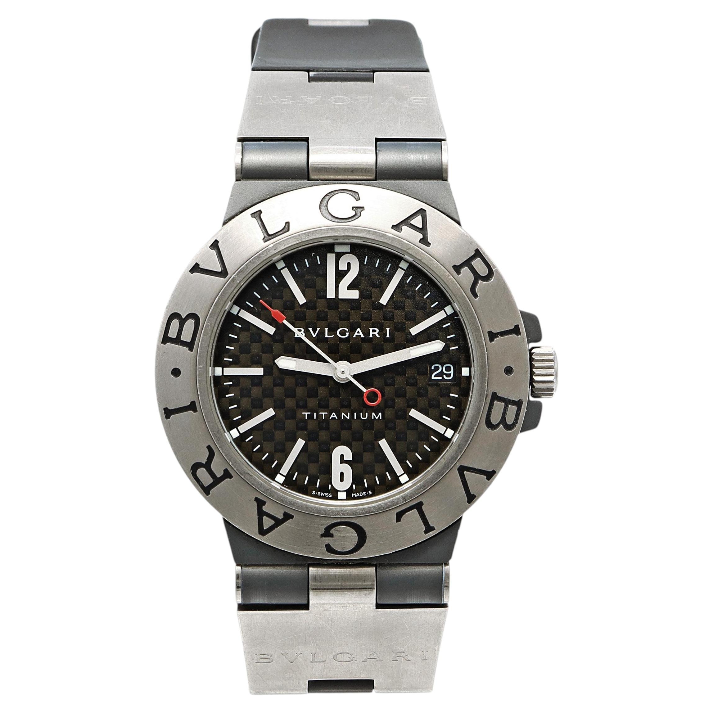 Bvlgari Diagono Titanium Date Automatic Men's Watch TI38TA