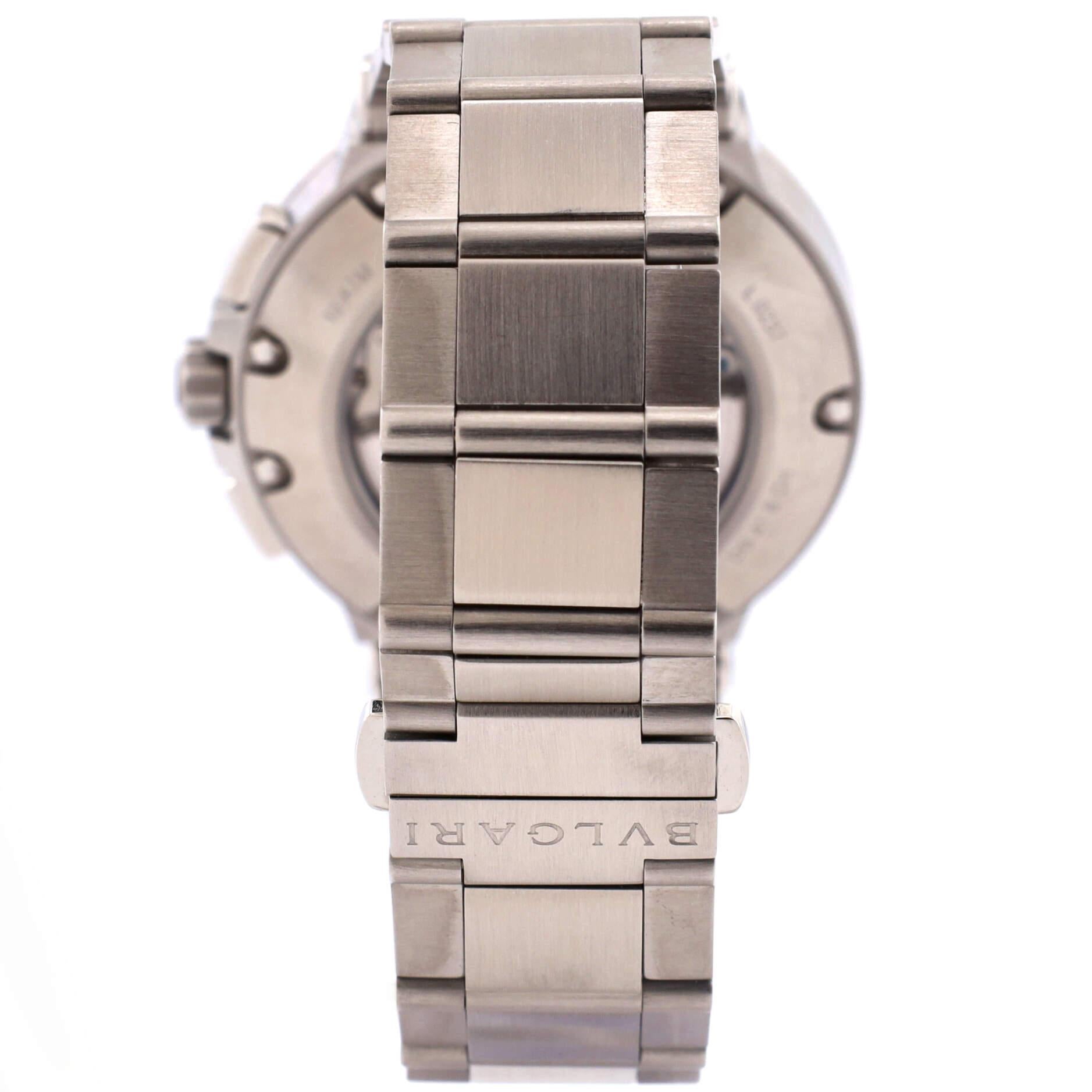 Bvlgari Diagono Velocissimo Chronograph Automatic Watch Stainless Steel 41 In Good Condition In New York, NY