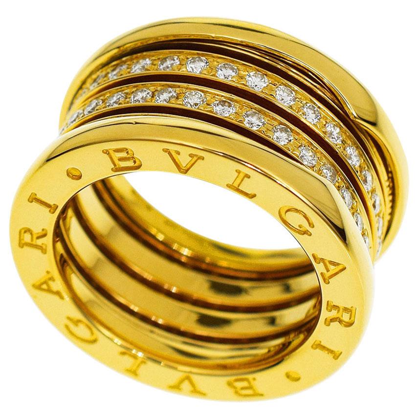 18 Karat Yellow Gold B.Zero1 Ring 