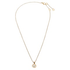 Bvlgari Diamond & 18k Rose Gold Pendant Necklace
