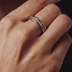 Bvlgari diamond 18k white gold B.zero1 band