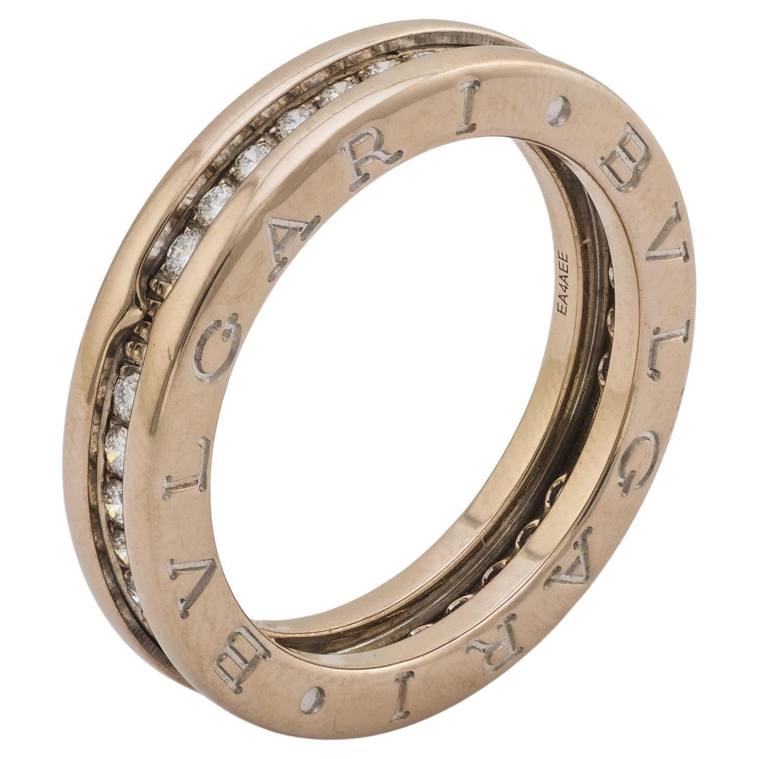 Bvlgari diamante in oro bianco 18 carati B.zero1 in vendita