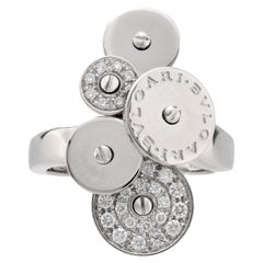 Anello Cicladi in oro bianco 18 carati con diamante Bvlgari