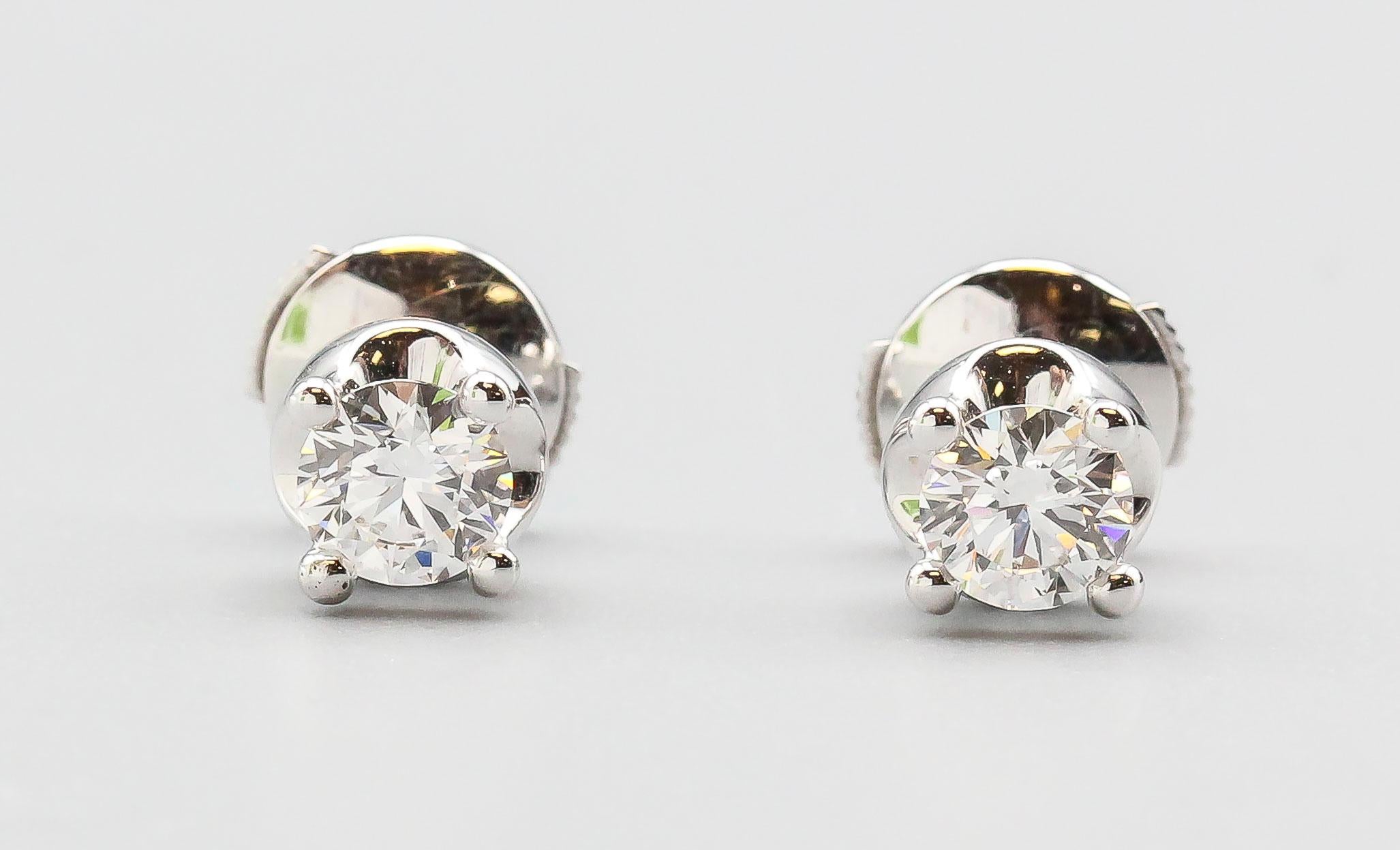 bvlgari diamond stud earrings