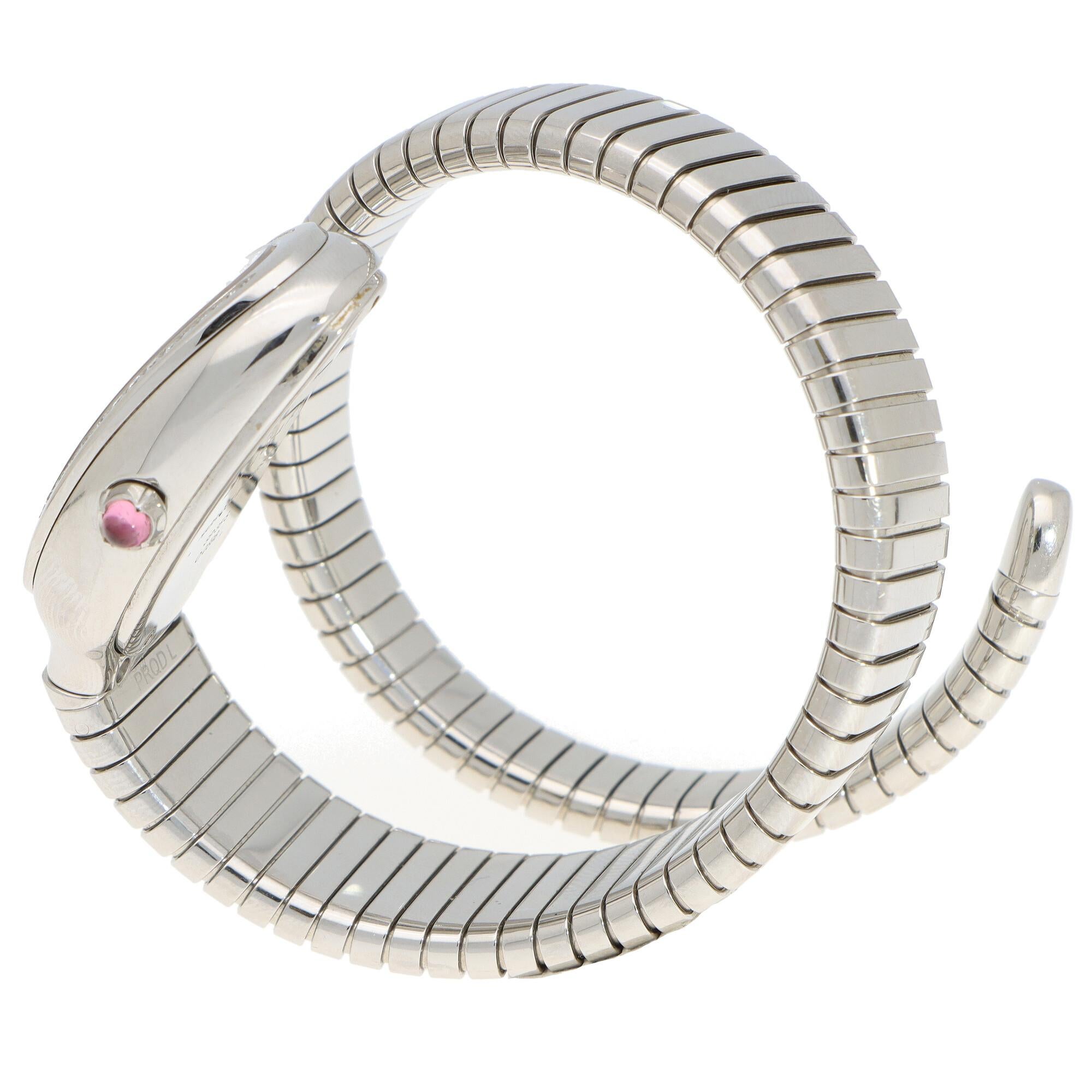 bulgari serpenti watch on wrist