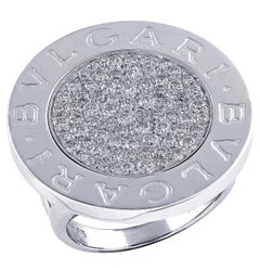 Bvlgari Diamond White Gold Ring