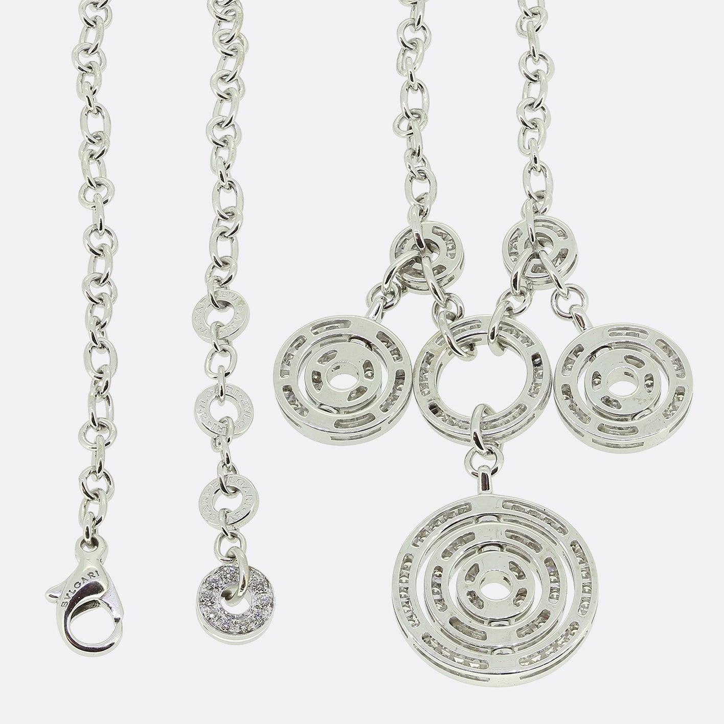 Modern Bvlgari Diamond Astrale Necklace For Sale