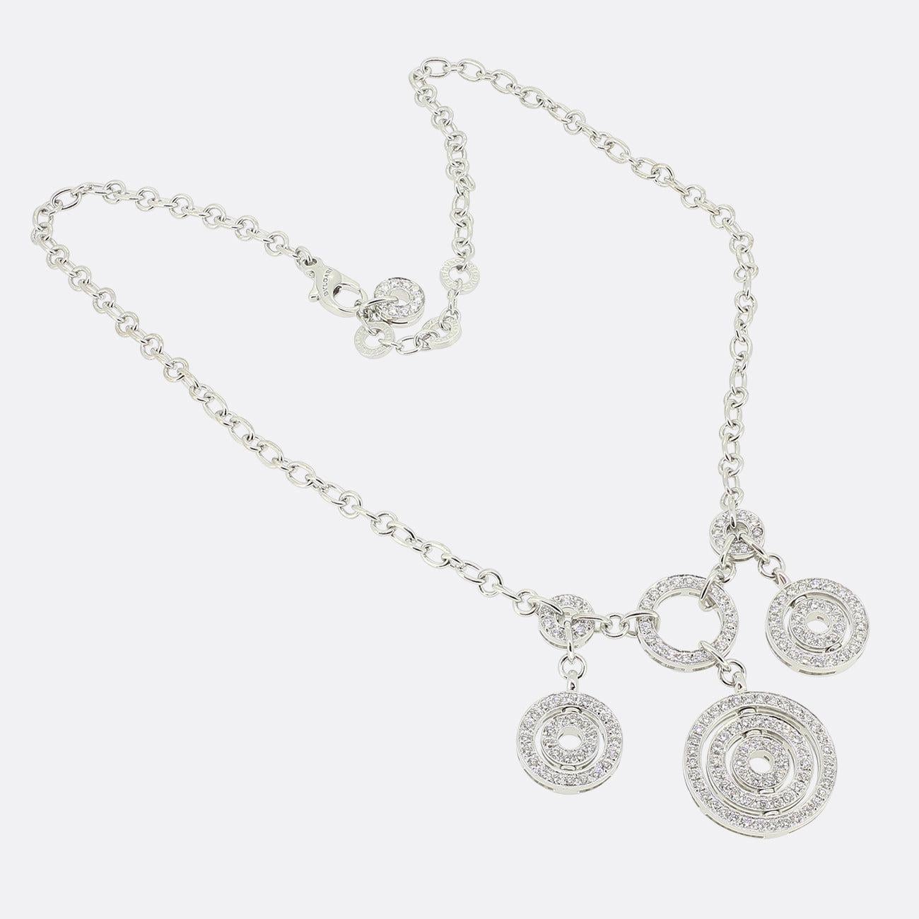 Brilliant Cut Bvlgari Diamond Astrale Necklace For Sale