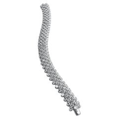 Bracelet de diamants Bvlgari Approximativement 20.00 Carats  Or blanc 18K