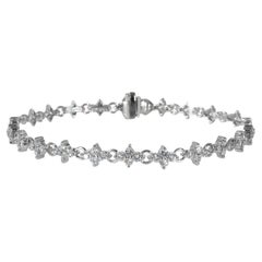 Bvlgari Diamond Cluster Bracelet in 18k White Gold 2.00 Ctw