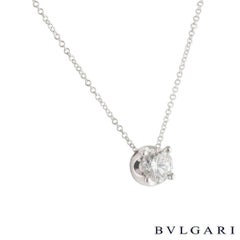 Bvlgari Diamond Corona Necklace 1.02 Carat GIA Certified