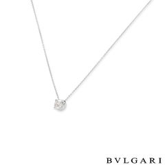 Bvlgari Diamond Corona Necklace 1.02 Carat GIA Certified