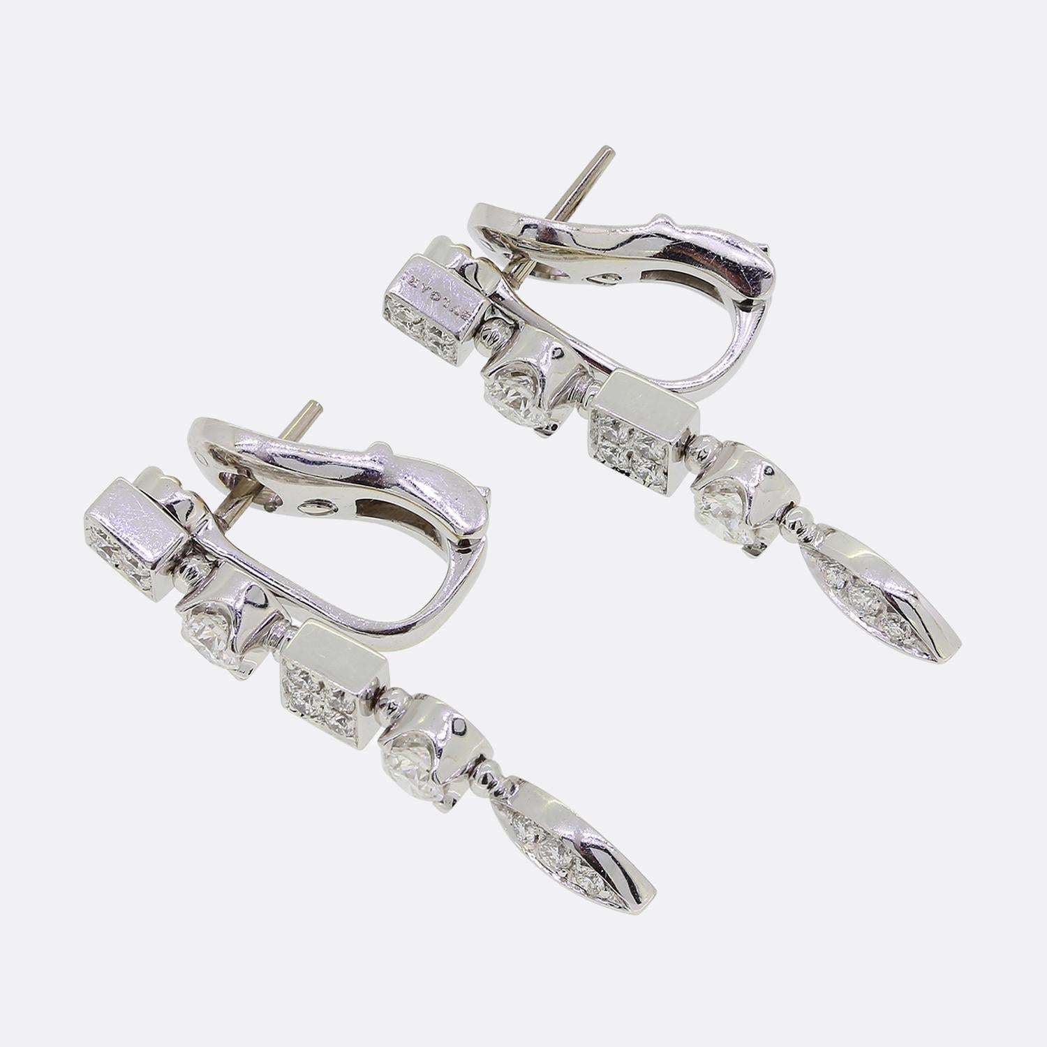 Bvlgari Diamond Drop Lucea Earrings In Good Condition For Sale In London, GB