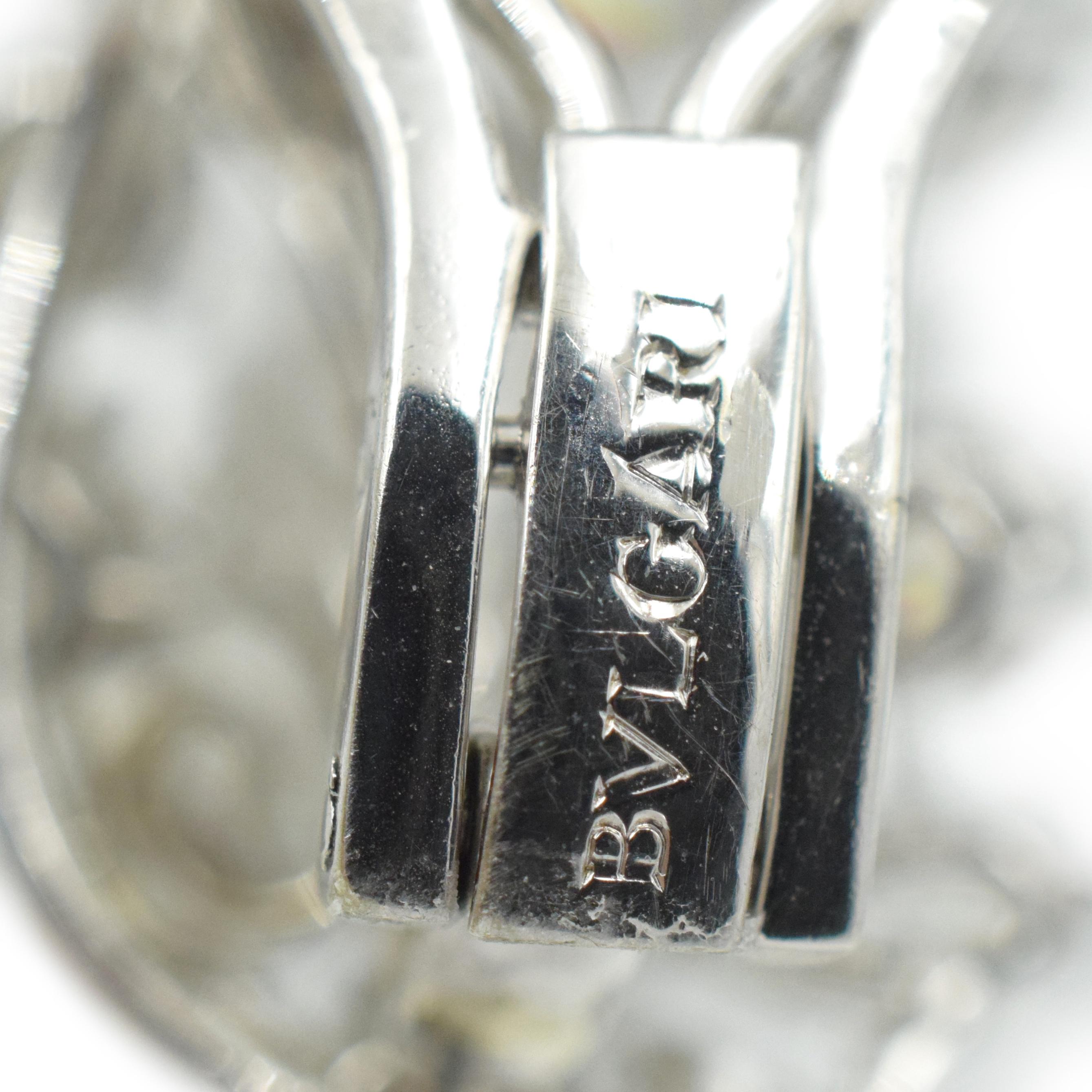 Bvlgari Diamond  Ear-Clips Platinum For Sale 2
