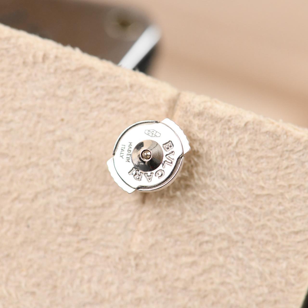 Pendientes de diamantes Bvlgari de oro blanco de 18 quilates en Excelente estado para la venta en Banbury, GB