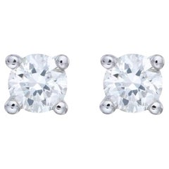 Boucles d
oreilles Bvlgari à diamants Or blanc 18K