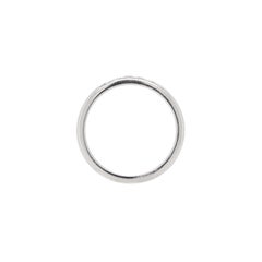 Bvlgari dünner Ehering aus Platin mit fünf Steinen und Platin mit Diamanten
