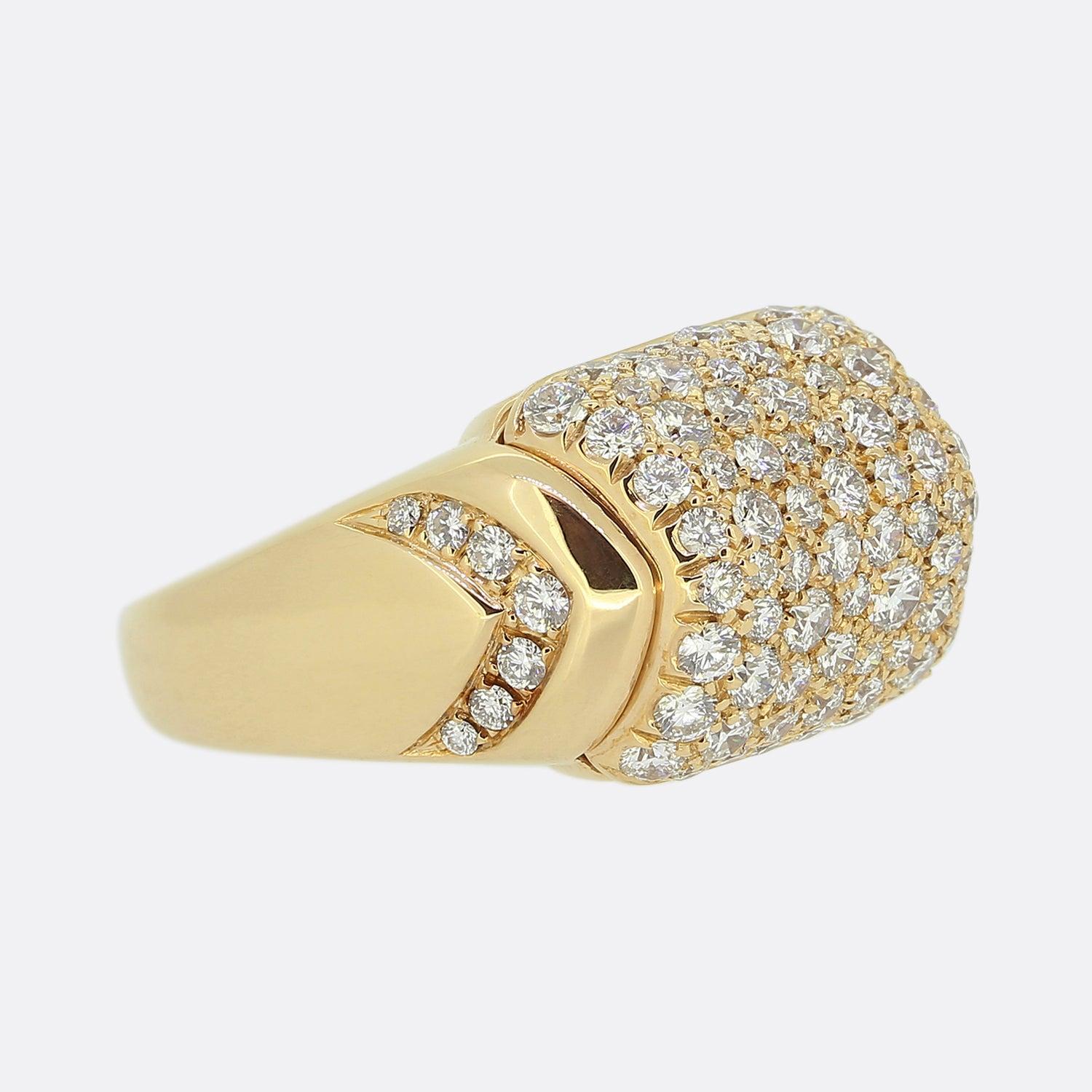 Brilliant Cut Bvlgari Diamond Musa Ring For Sale