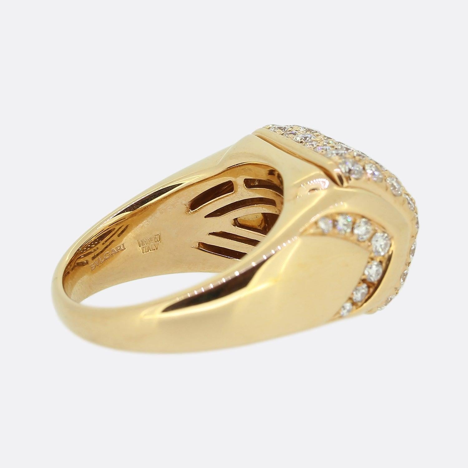 Women's Bvlgari Diamond Musa Ring For Sale
