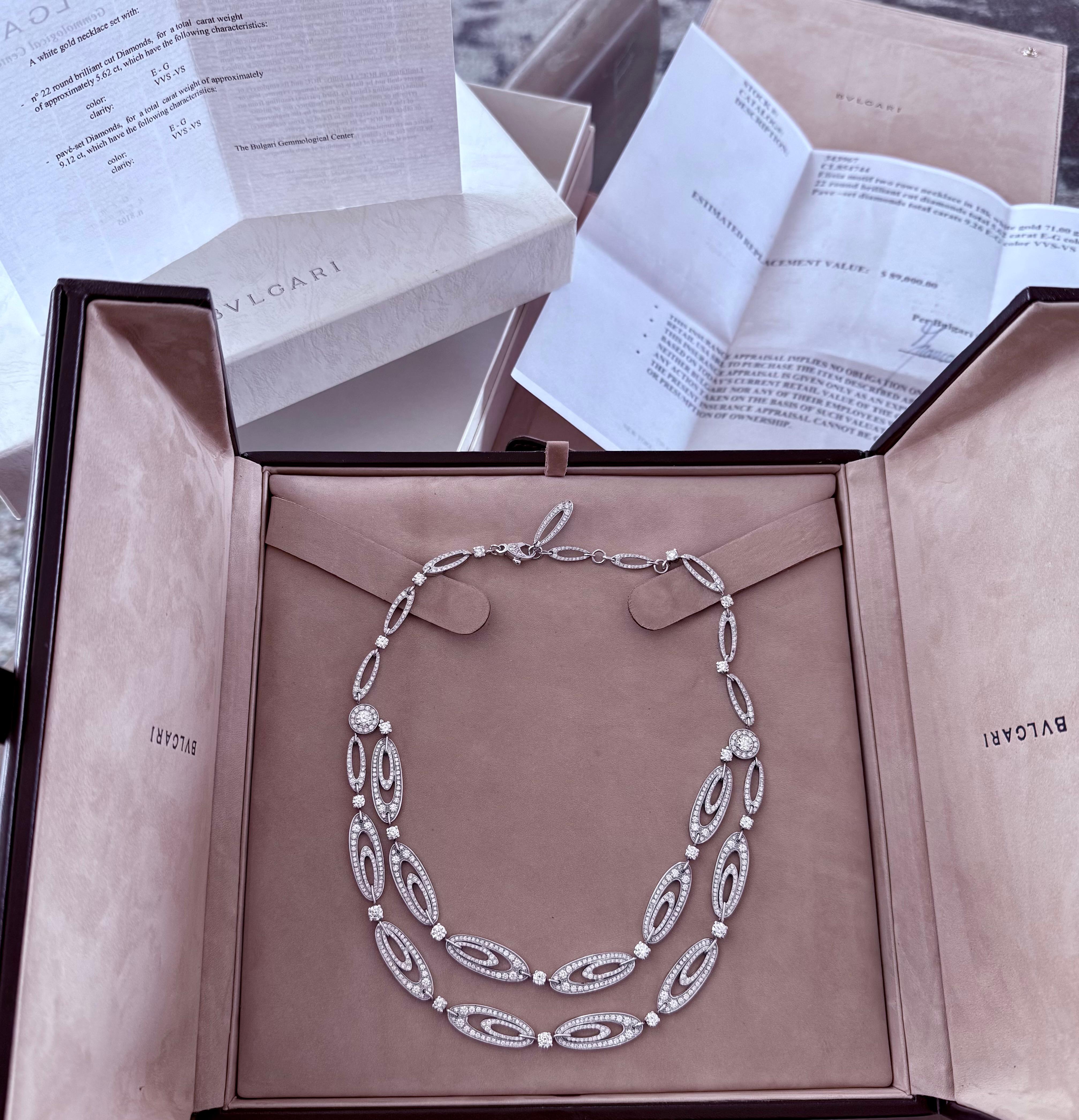 BVLGARI Diamond Necklace Circa 2008 For Sale 4
