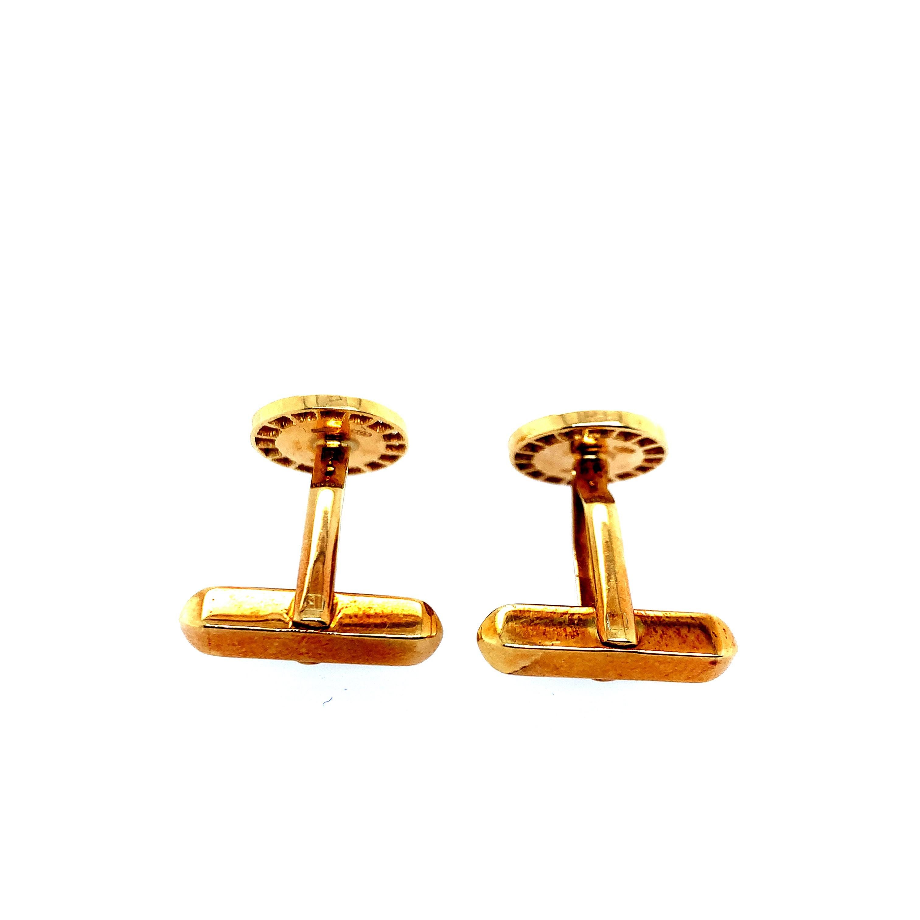 Bvlgari Diamond Onyx Cufflinks For Sale 1