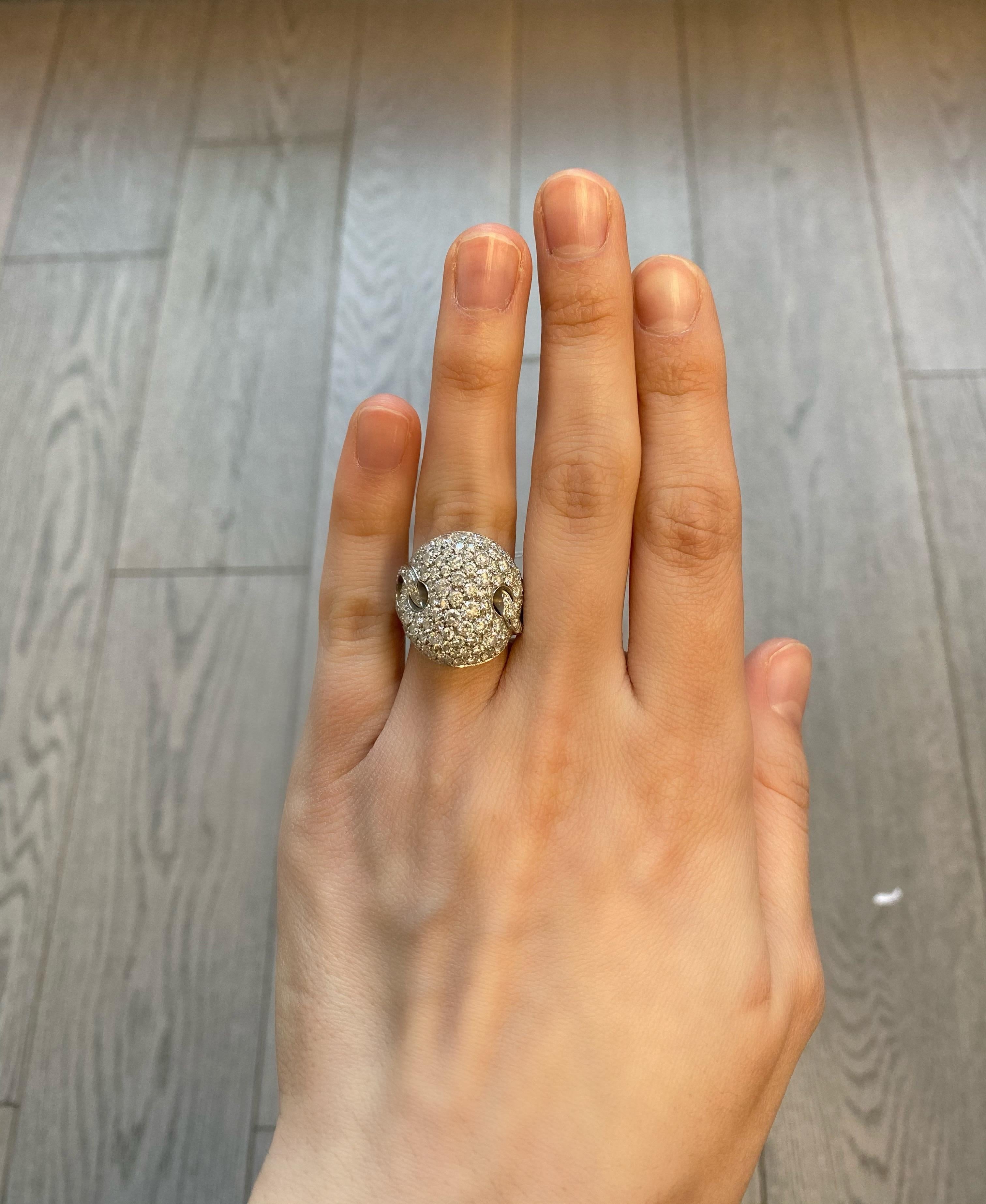 Women's Bulgari Diamond Pave Cocktail Ring