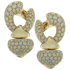 Bvlgari Diamond Pigne Ear Clips