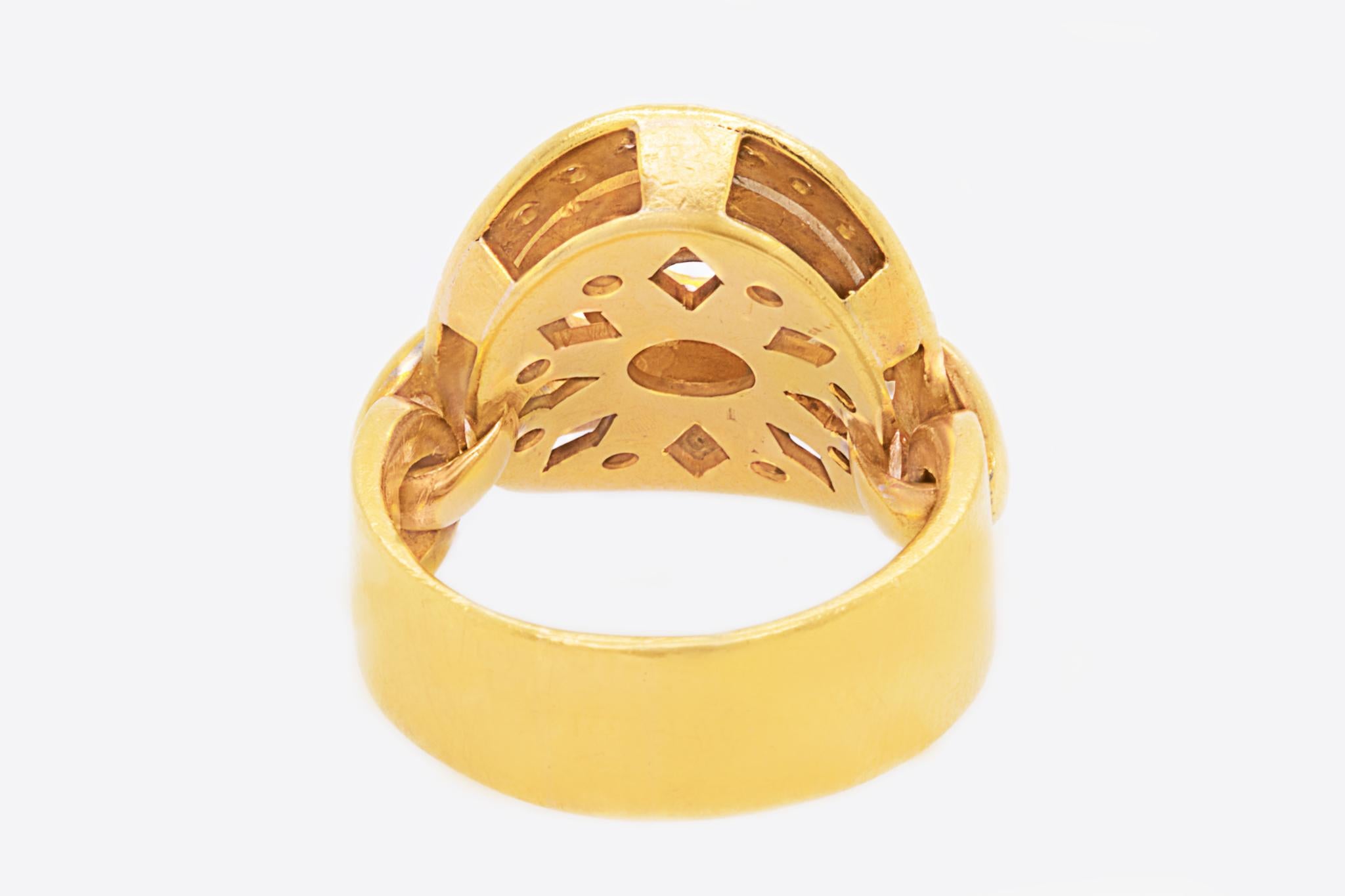Bvlgari Diamantring 1,50 Karat insgesamt 18k Gold für Damen oder Herren