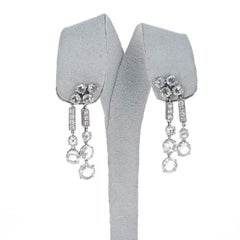 BVLGARI Diamond Rose Cut Dangling Earrings, 18k