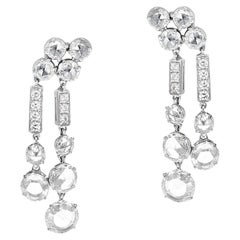 BVLGARI Diamond Rose Cut Dangling Earrings, 18k