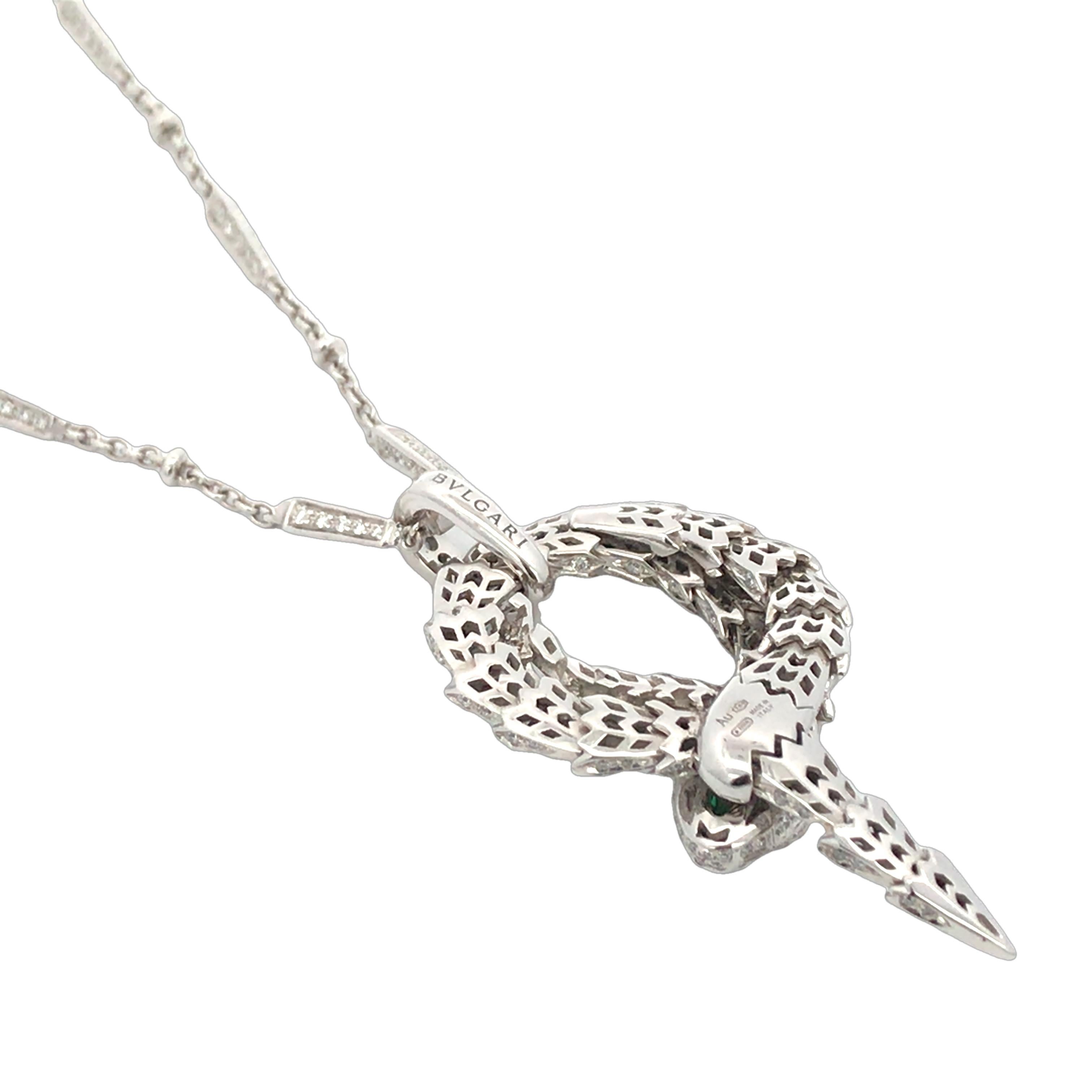 Mixed Cut Bvlgari, Diamond Snake Necklace