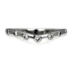 Bvlgari Anillo Deseo/Boda/Eternidad de Diamantes en Platino, Colección Corona