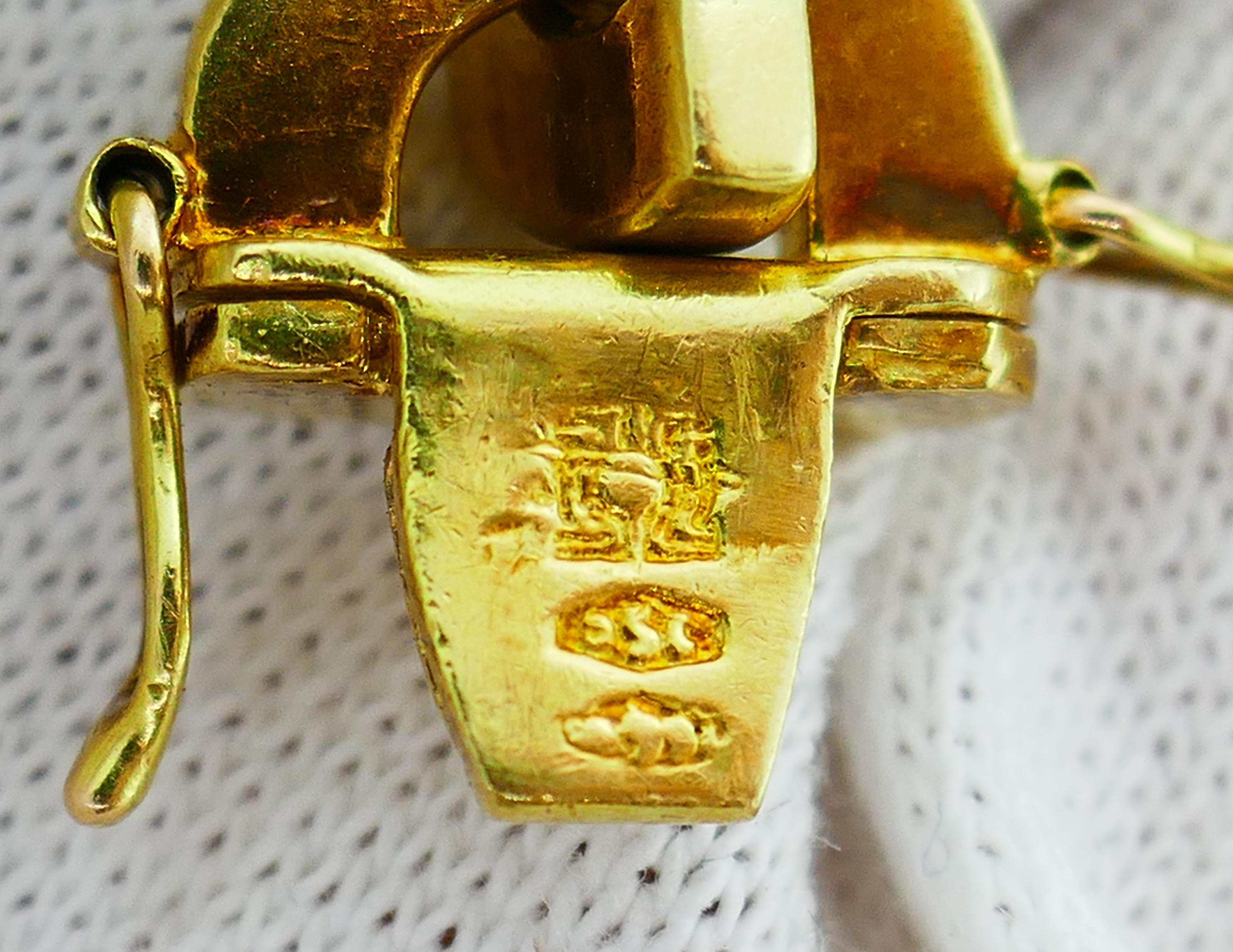 Vintage Bulgari Diamond 18k Gold Chain Link Bracelet Bvlgari 1