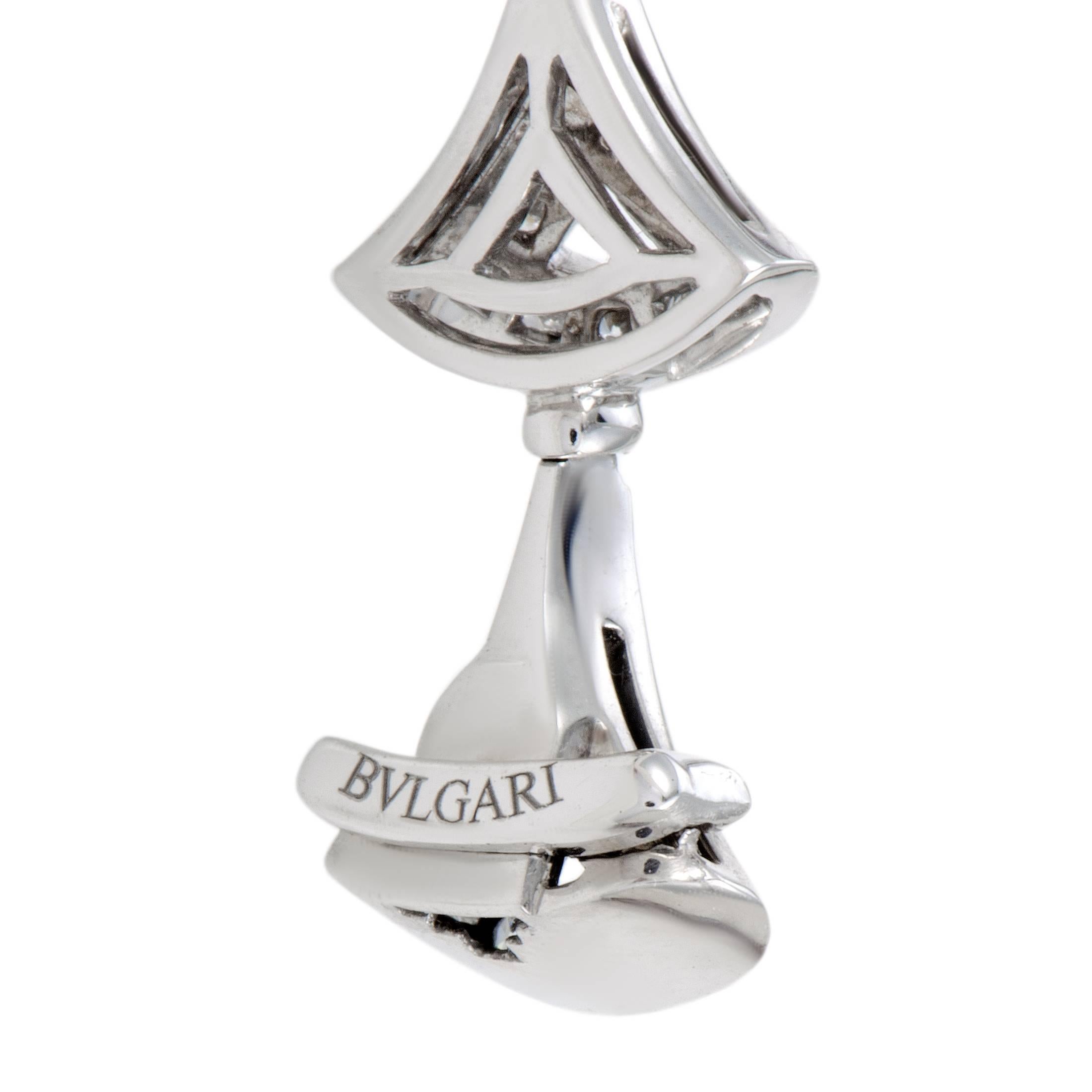 Bvlgari Diva's Dream 18 Karat White Gold Diamond Pave Large Pendant Necklace 1