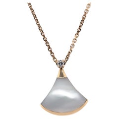 Bvlgari Divas’ Dream 18ct Rose Gold Mother-of-Pearl Necklace 0.03ct 5.06g