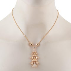 Bvlgari Divas Dream 18K Rose Gold 1.70ct Diamond Necklace BV04-031226