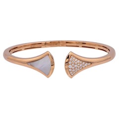 Bvlgari Diva's Dream 18K Rose Gold Diamond Open-Cuff Bracelet S/M
