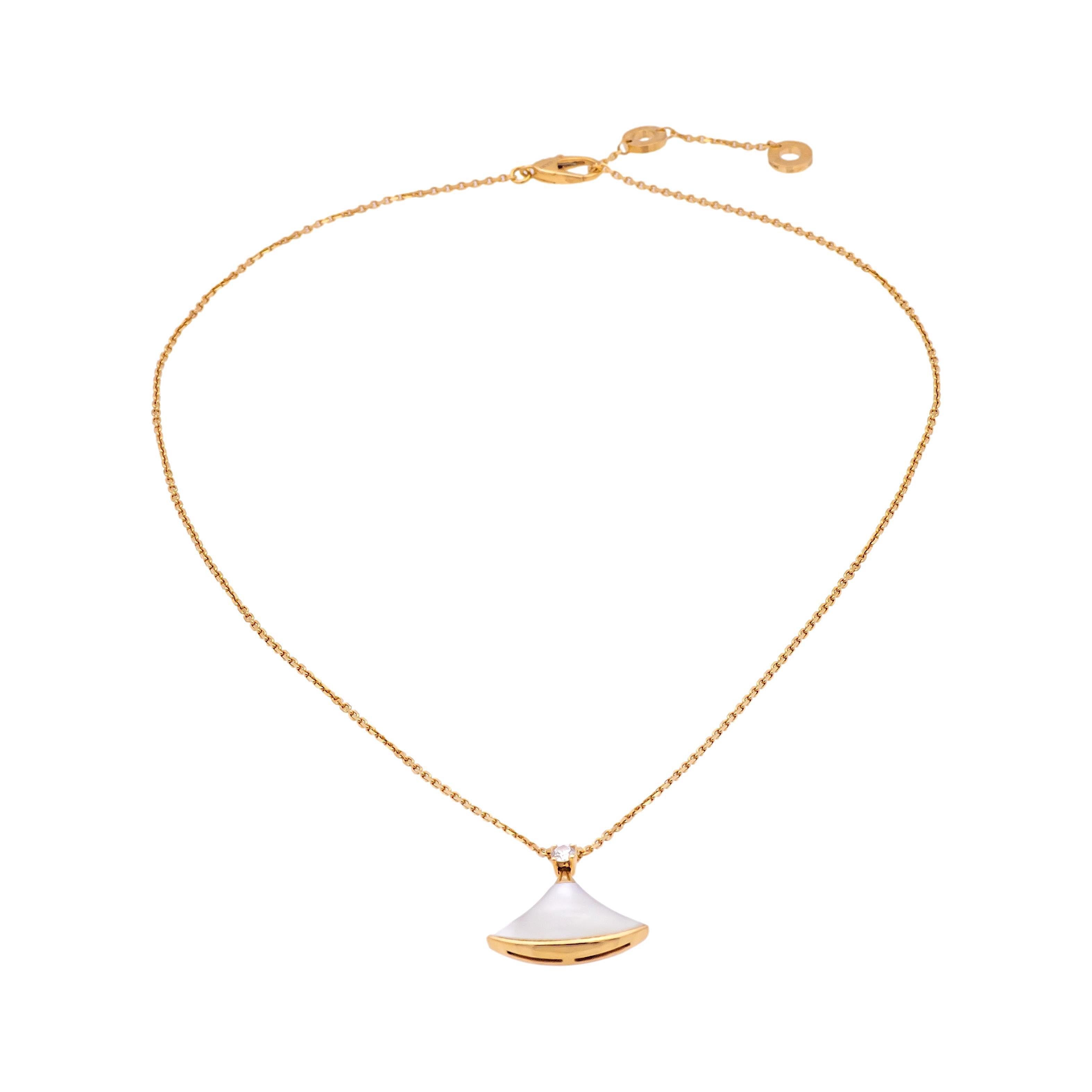 BVLGARI Diva's Dream 18K Rose Gold Pendant Necklace - 20mm 1