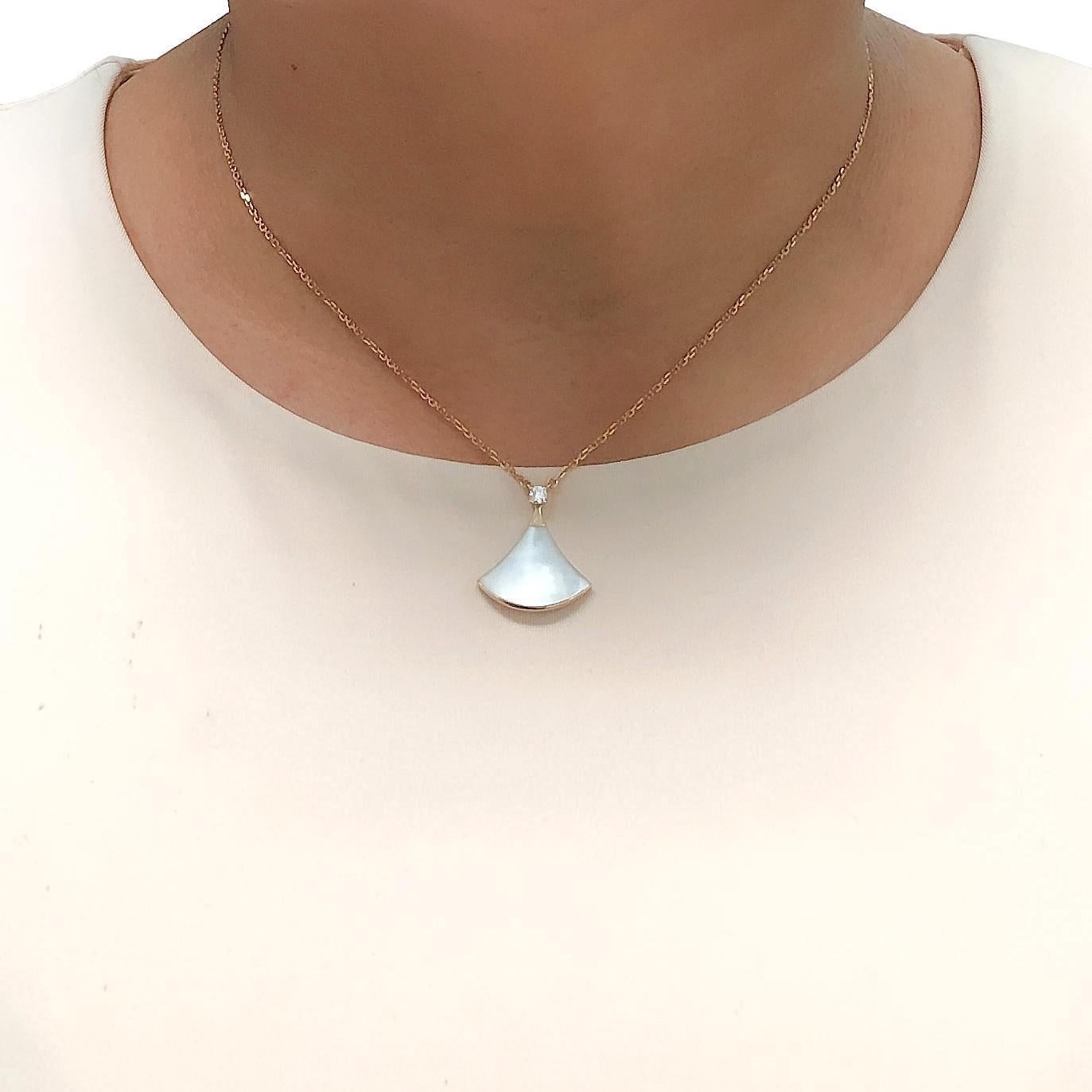 BVLGARI Diva's Dream 18K Rose Gold Pendant Necklace 2