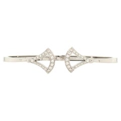 Bvlgari Divas' Dream Bangle Bracelet 18K White Gold and Diamonds