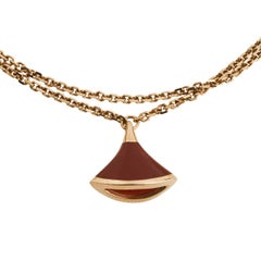 Bvlgari Divas' Dream Carnelian 18k Rose Gold Bracelet SM