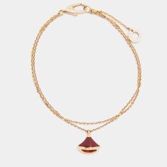 Bvlgari Divas' Dream Carnelian 18k Rose Gold Bracelet SM