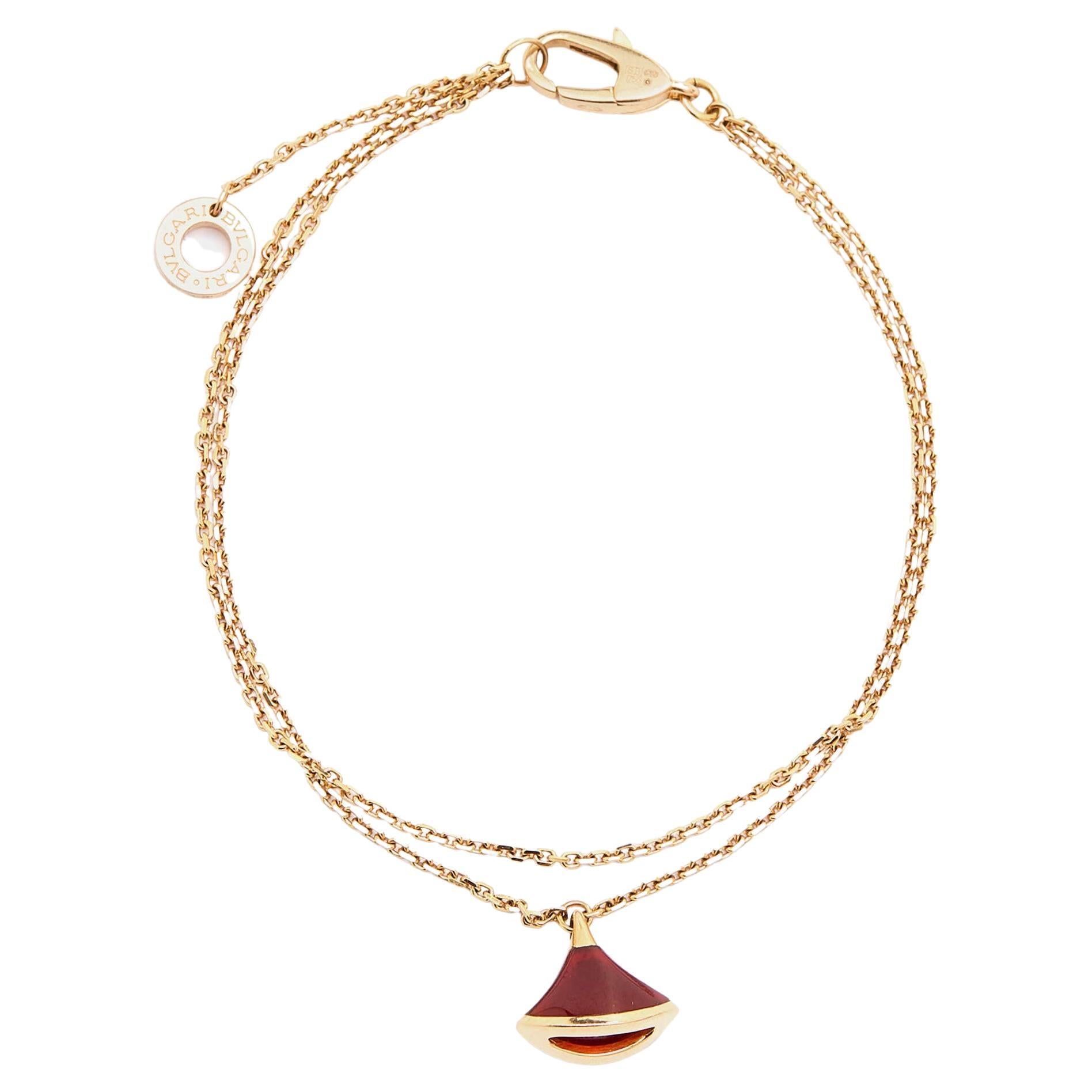 Bvlgari Divas
 Dream Carnelian 18k Rose Gold Bracelet SM