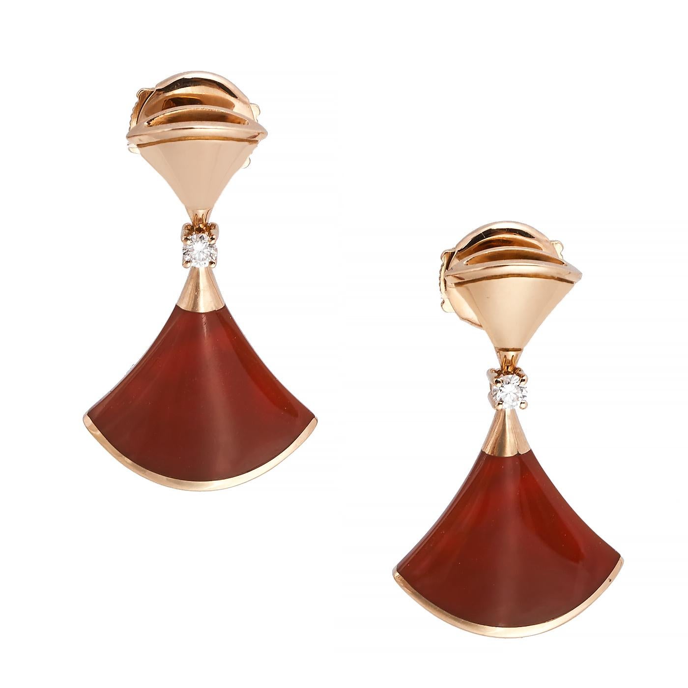 bvlgari fan earrings